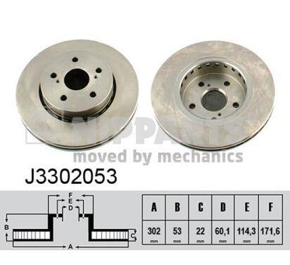 J3302053
NIPPARTS
Tarcza hamulcowa
