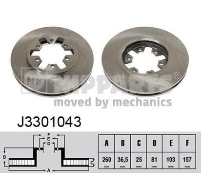 J3301043
NIPPARTS
Tarcza hamulcowa
