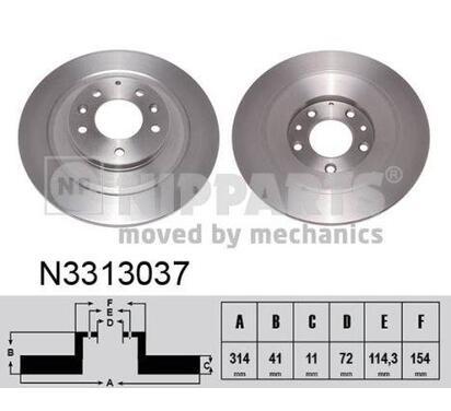 N3313037
NIPPARTS
Tarcza hamulcowa
