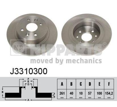 J3310300
NIPPARTS
Tarcza hamulcowa
