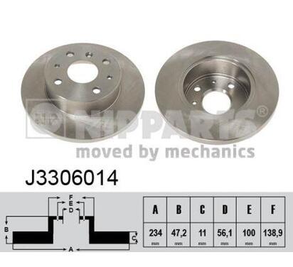 J3306014
NIPPARTS
Tarcza hamulcowa
