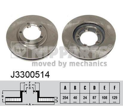 J3300514
NIPPARTS
Tarcza hamulcowa
