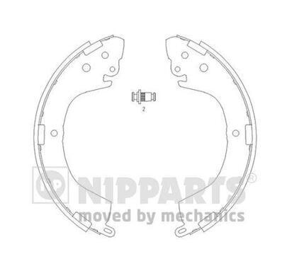 J3505040
NIPPARTS
Zestaw szczęk hamulcowych

