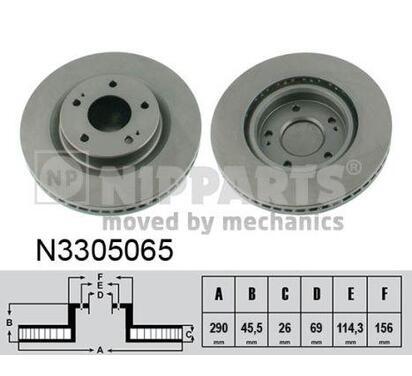 N3305065
NIPPARTS
Tarcza hamulcowa
