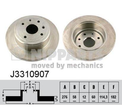 J3310907
NIPPARTS
Tarcza hamulcowa
