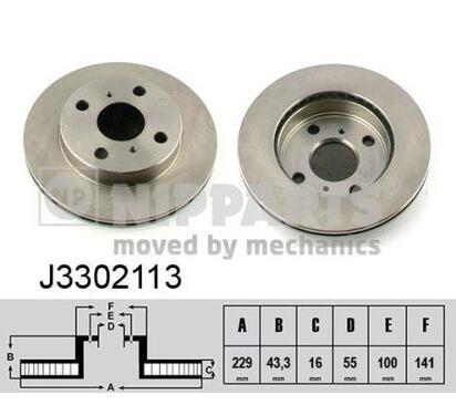 J3302113
NIPPARTS
Tarcza hamulcowa
