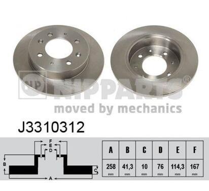 J3310312
NIPPARTS
Tarcza hamulcowa
