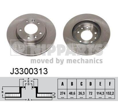 J3300313
NIPPARTS
Tarcza hamulcowa
