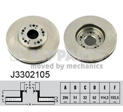 J3302105
NIPPARTS
Tarcza hamulcowa
