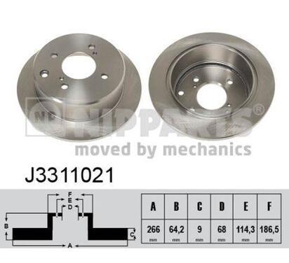 J3311021
NIPPARTS
Tarcza hamulcowa
