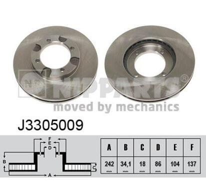 J3305009
NIPPARTS
Tarcza hamulcowa
