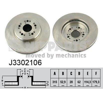 J3302106
NIPPARTS
Tarcza hamulcowa
