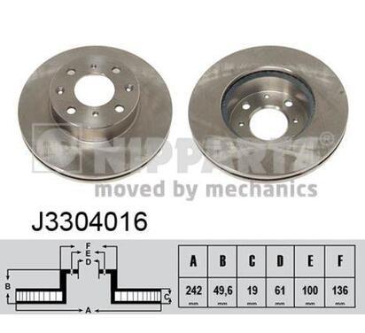 J3304016
NIPPARTS
Tarcza hamulcowa
