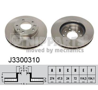 J3300310
NIPPARTS
Tarcza hamulcowa
