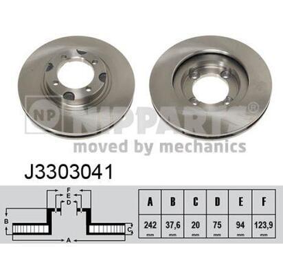 J3303041
NIPPARTS
Tarcza hamulcowa
