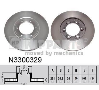 N3300329
NIPPARTS
Tarcza hamulcowa
