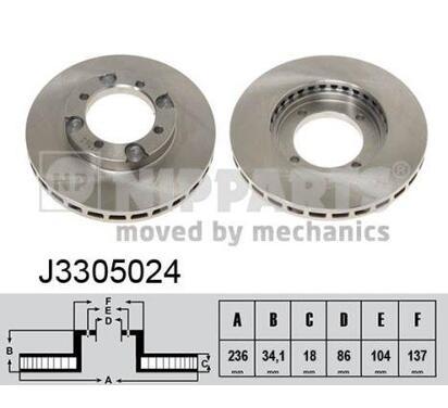 J3305024
NIPPARTS
Tarcza hamulcowa
