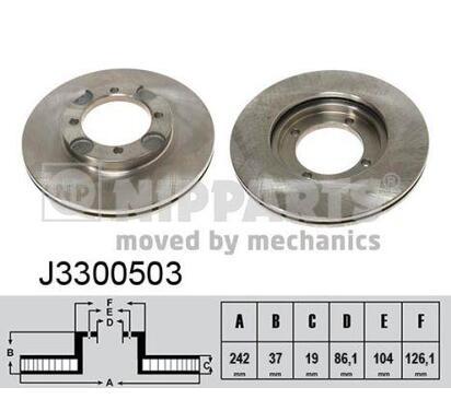 J3300503
NIPPARTS
Tarcza hamulcowa
