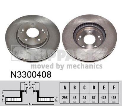 N3300408
NIPPARTS
Tarcza hamulcowa
