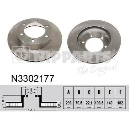 N3302177
NIPPARTS
Tarcza hamulcowa
