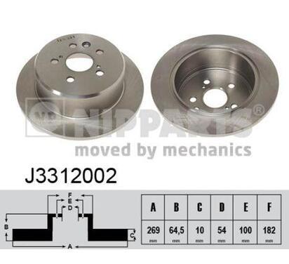 J3312002
NIPPARTS
Tarcza hamulcowa
