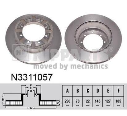 N3311057
NIPPARTS
Tarcza hamulcowa
