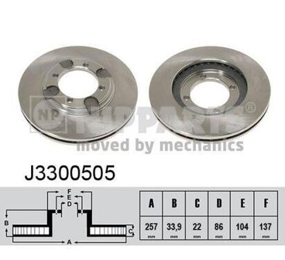 J3300505
NIPPARTS
Tarcza hamulcowa
