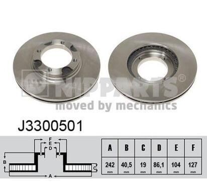 J3300501
NIPPARTS
Tarcza hamulcowa
