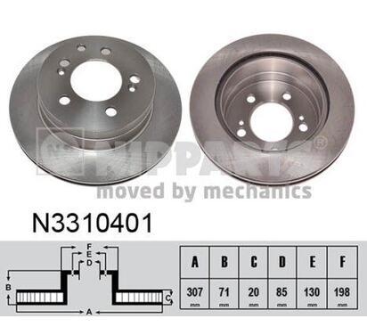 N3310401
NIPPARTS
Tarcza hamulcowa
