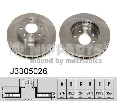 J3305026
NIPPARTS
Tarcza hamulcowa
