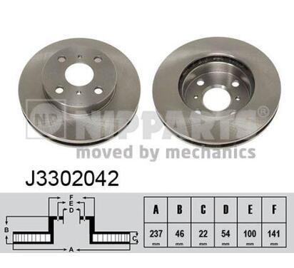 J3302042
NIPPARTS
Tarcza hamulcowa
