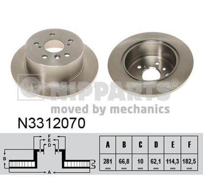 N3312070
NIPPARTS
Tarcza hamulcowa
