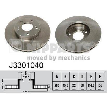 J3301040
NIPPARTS
Tarcza hamulcowa
