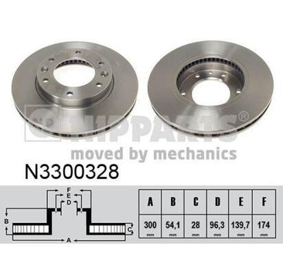 N3300328
NIPPARTS
Tarcza hamulcowa
