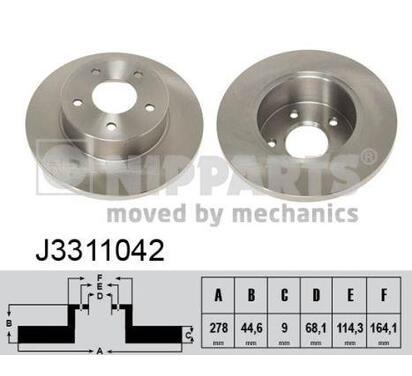 J3311042
NIPPARTS
Tarcza hamulcowa
