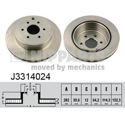 J3314024
NIPPARTS
Tarcza hamulcowa
