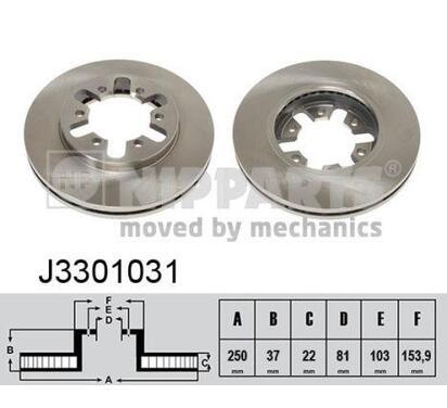 J3301031
NIPPARTS
Tarcza hamulcowa
