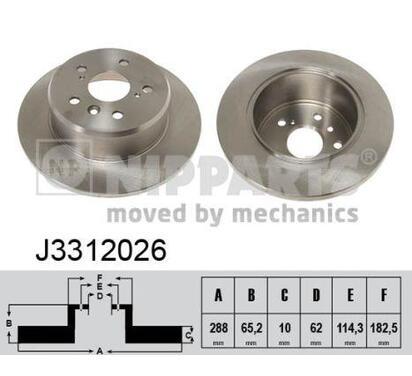 J3312026
NIPPARTS
Tarcza hamulcowa
