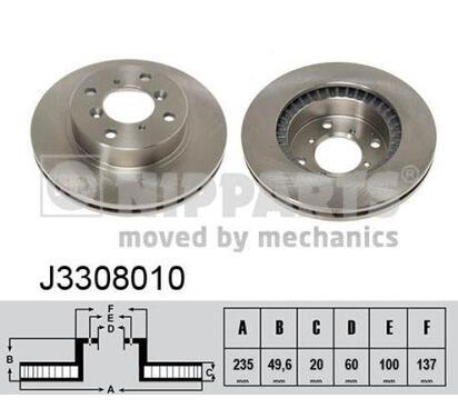 J3308010
NIPPARTS
Tarcza hamulcowa
