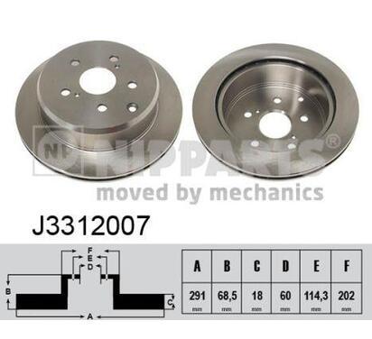 J3312007
NIPPARTS
Tarcza hamulcowa
