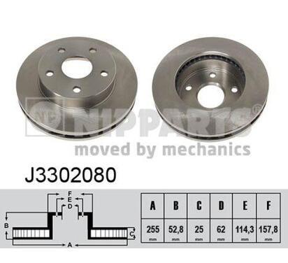 J3302080
NIPPARTS
Tarcza hamulcowa
