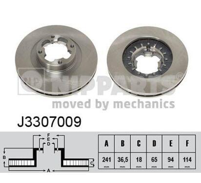 J3307009
NIPPARTS
Tarcza hamulcowa
