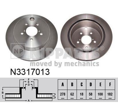 N3317013
NIPPARTS
Tarcza hamulcowa
