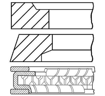 08-786806-00
FM GOETZE
Zestaw pierścieni tłokowych
