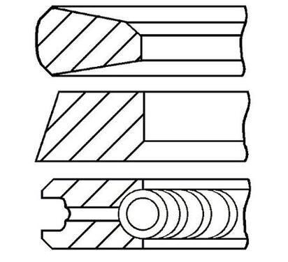 08-427407-00
FM GOETZE
Zestaw pierścieni tłokowych

