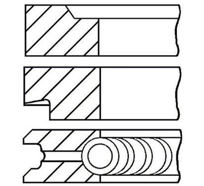 08-107100-10
FM GOETZE
Zestaw pierścieni tłokowych
