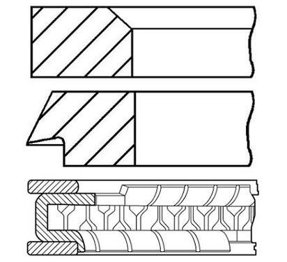 08-206617-00
FM GOETZE
Zestaw pierścieni tłokowych
