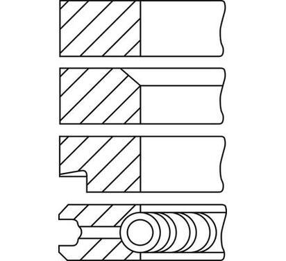 08-106700-00
FM GOETZE
Zestaw pierścieni tłokowych
