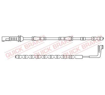 WS 0382 A
QUICK BRAKE
Styk ostrzegawczy, zużycie okładzin hamulcowych
