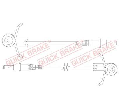 WS 0181 A
QUICK BRAKE
Styk ostrzegawczy, zużycie okładzin hamulcowych
